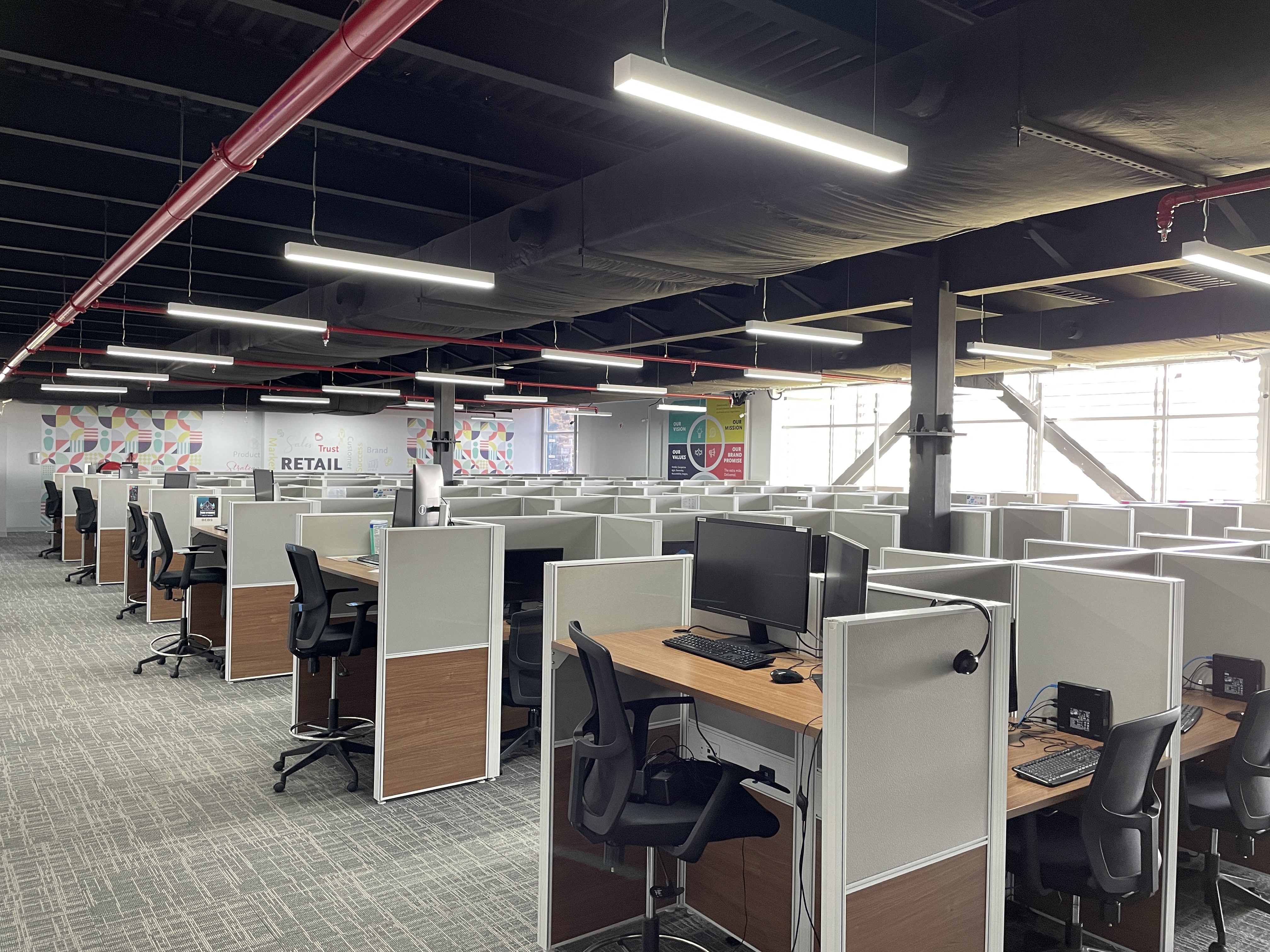 Contact centre production floor in Kingston