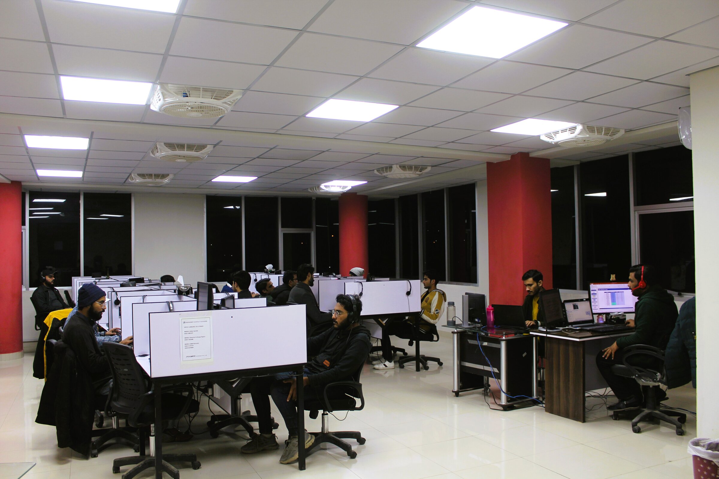 Evening shift on the production floor